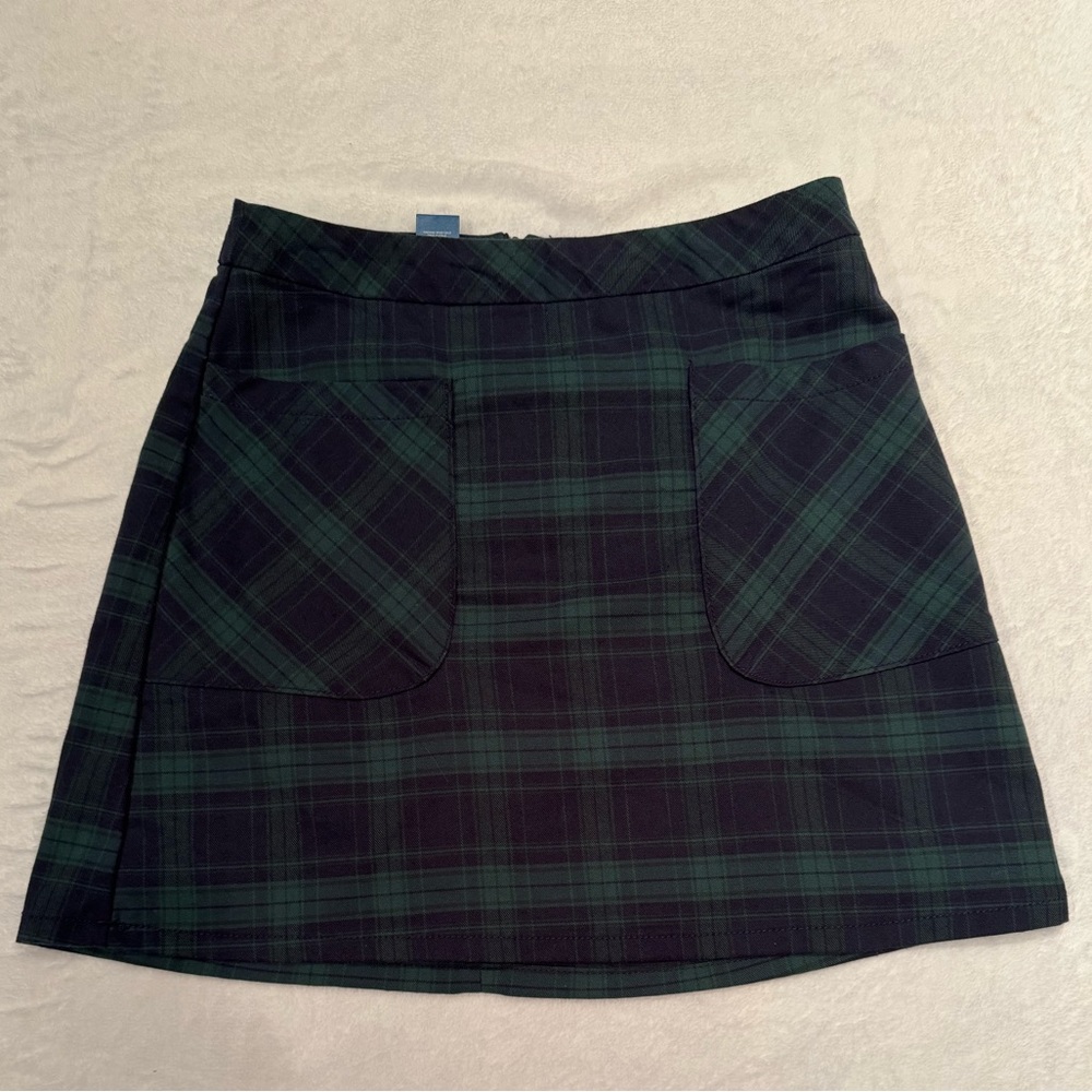 Arizona Jean Co Juniors’ Size 9 Green Plaid Mini Skirt